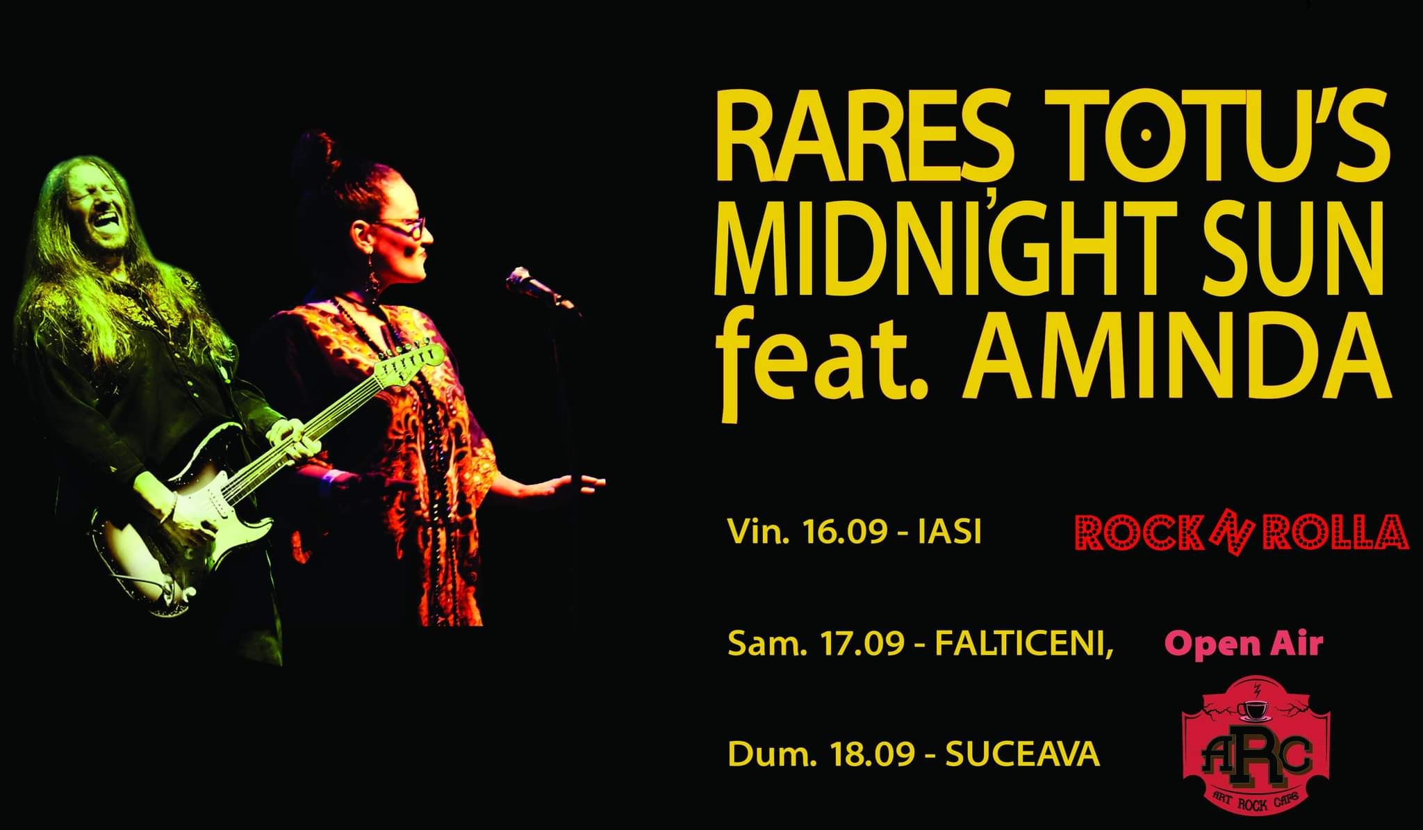 Concerte Rares Totu’s Midnight Sun & Aminda în zona Moldovei