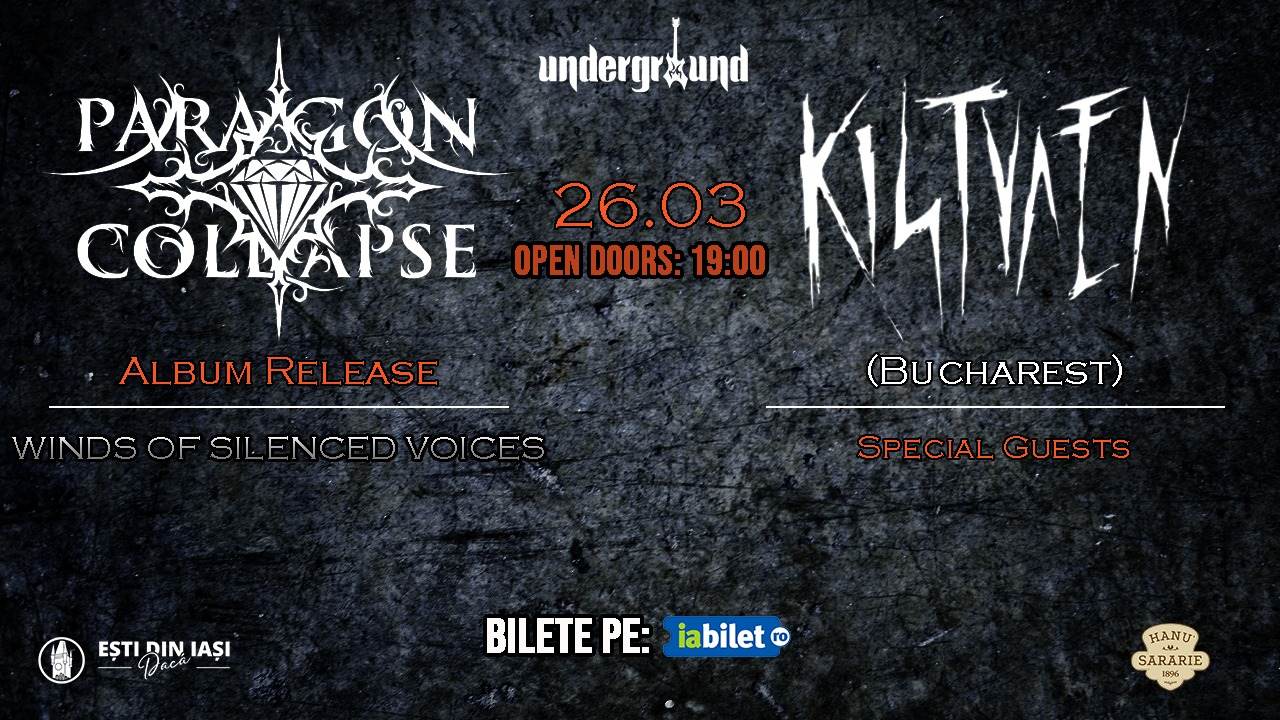 Concert Paragon Collapse & Kistvaen în Underground Pub din Iași