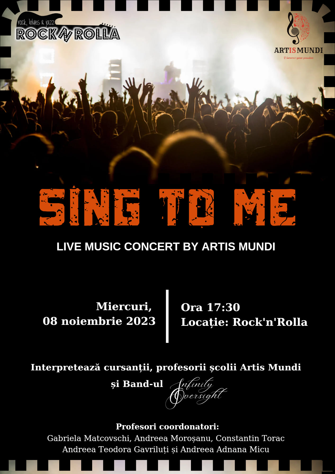 Concert “Sing To Me” în clubul Rocknrolla din Iași