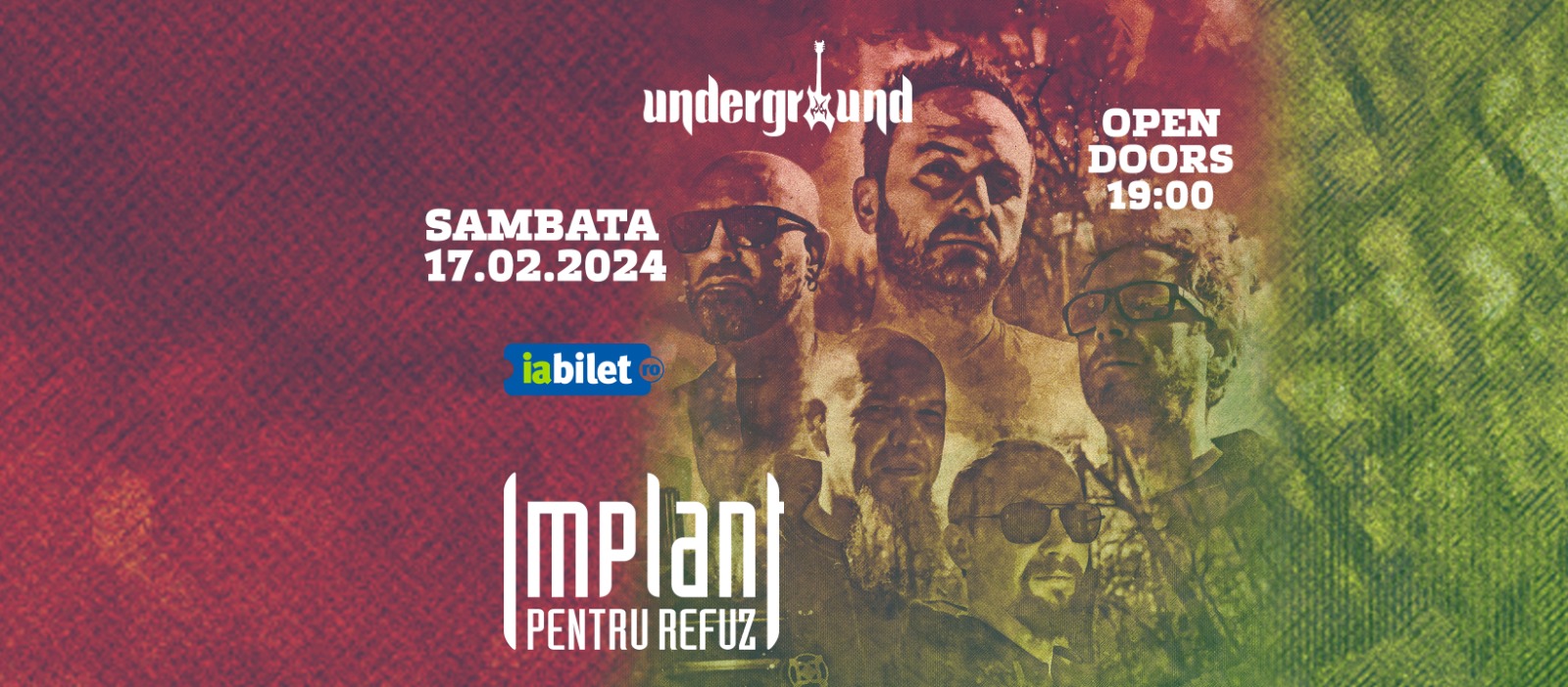 Concert sold-out Implant Pentru Refuz & Beauty And The Rat în Underground Pub, Iași