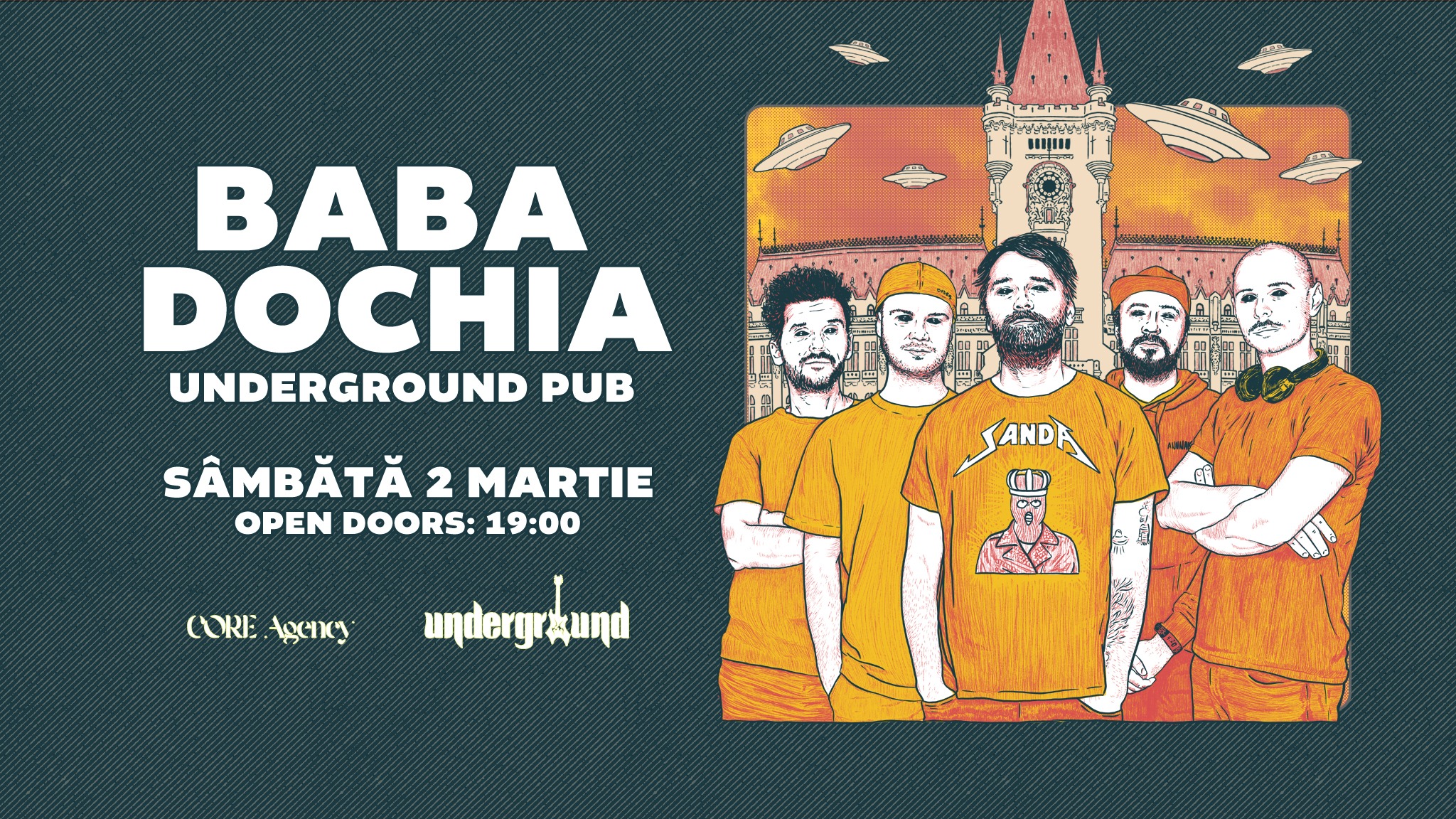 Concert Baba Dochia & Nouă Ani Lumină în Underground Pub din Iași
